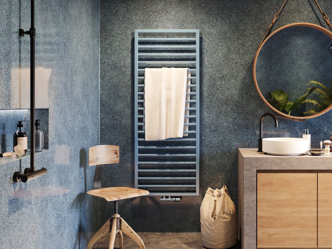 Rendering Zehnder Subway Decorative radiator Front view