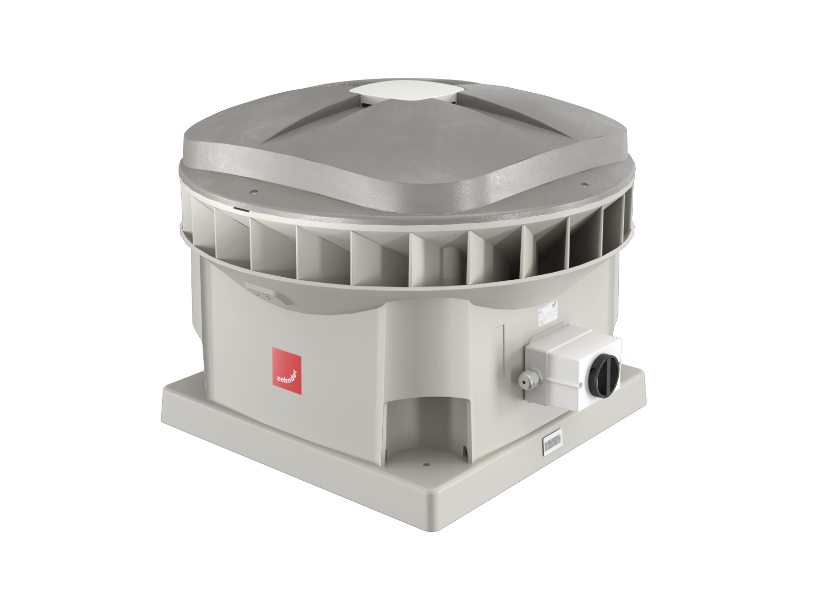 Cut-Out Zehnder ComfoRoof MX Move Up Solo Comfortable indoor ventilation Angled view