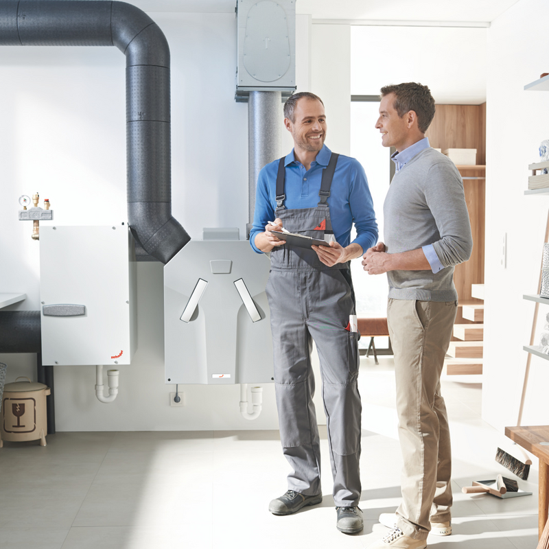 Rendering Zehnder ComfoAir 350 Comfortable indoor ventilation 