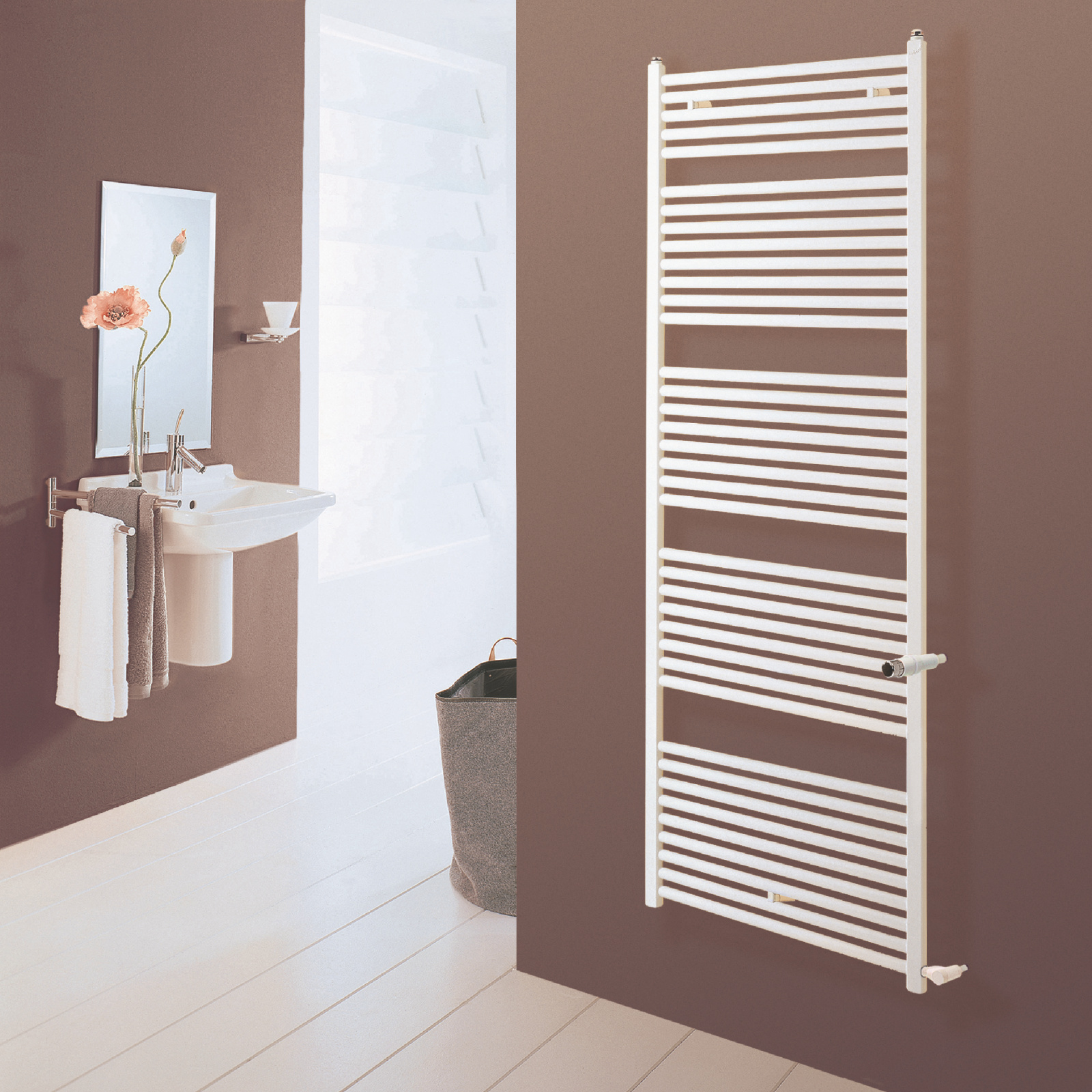 Rendering Zehnder Zeno Decorative radiator Side view