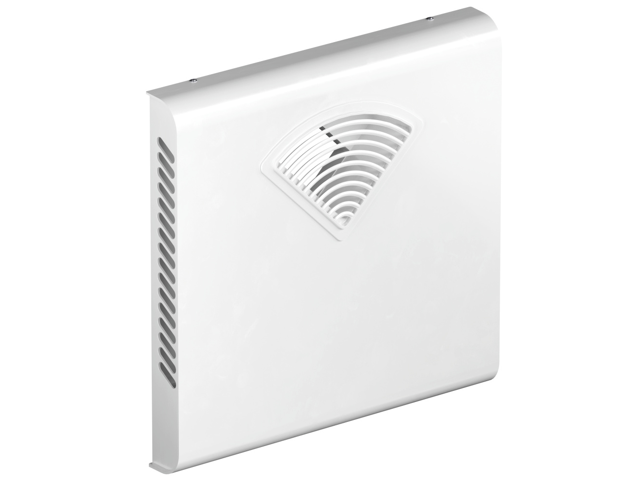 Rendering Zehnder ComfoSpot 50 Comfortable indoor ventilation Angled view