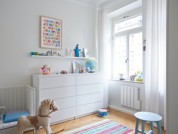 Rendering Zehnder Alura Decorative radiator Side view