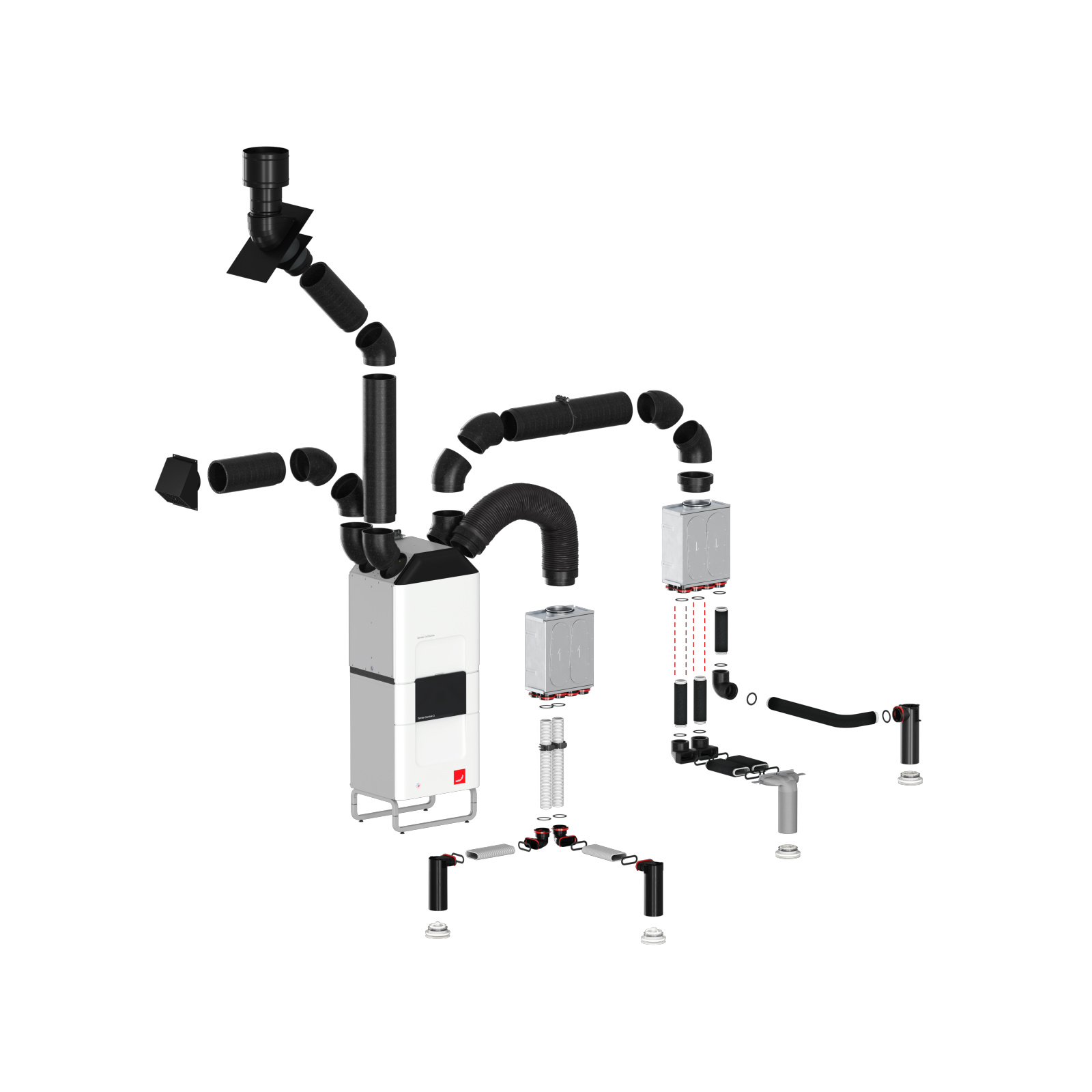 Cut-Out Comfortable indoor ventilation Angled view