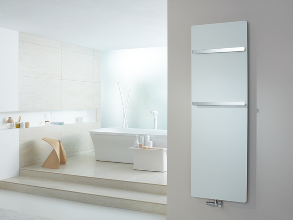 Rendering Zehnder Vitalo Bar Decorative radiator Front view