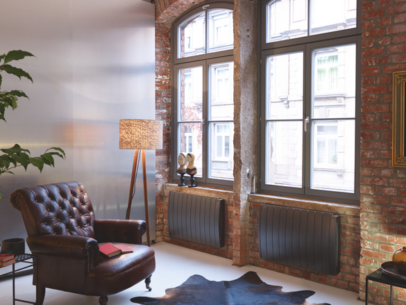 Rendering Farë Tech Decorative radiator Front view