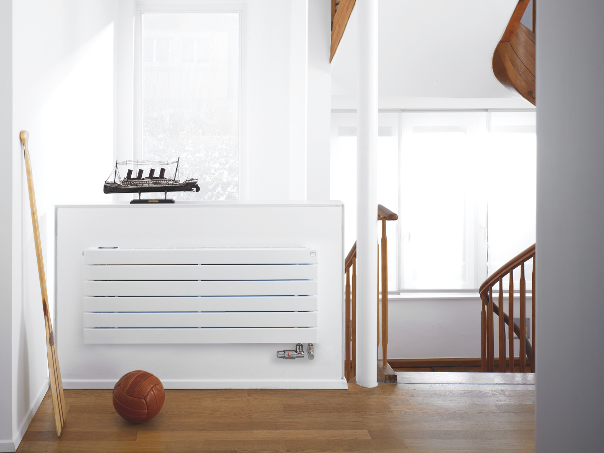 Zehnder_RAD_Nova-Neo-HY_Corridor_VRX Rendering Zehnder Nova Neo Decorative radiator Front view