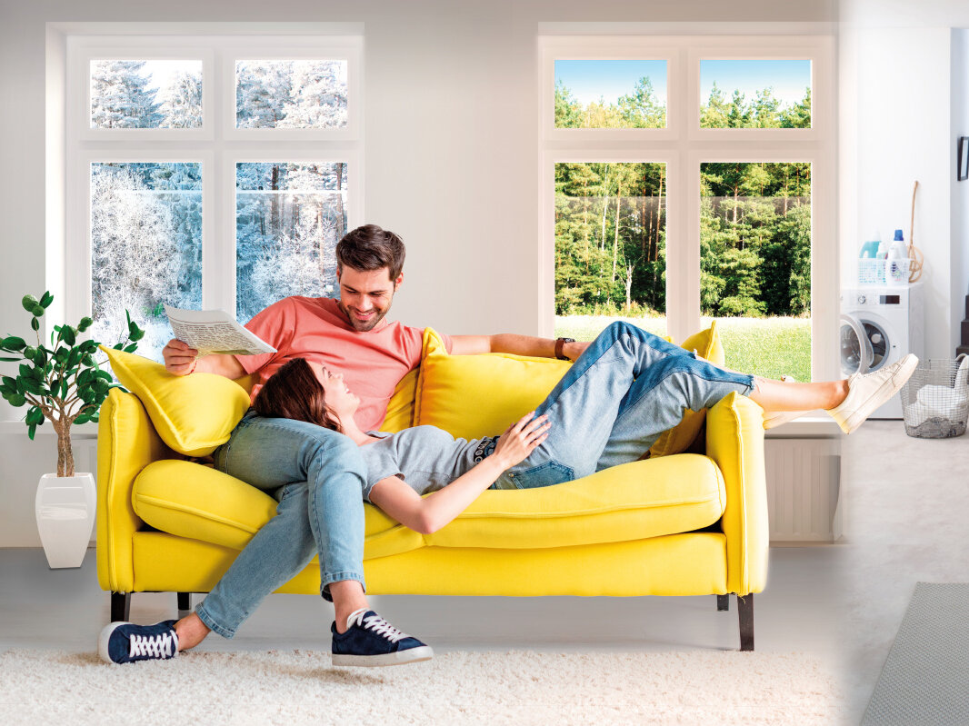 [Translate to Nederlands:] De combi ComfoClime, ThermalShield en ComfoairQ verwarmen en koelen met verse lucht in elk seizoen.