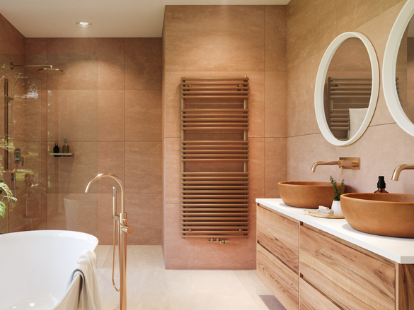 Rendering Zehnder Forma Spa Decorative radiator Front view