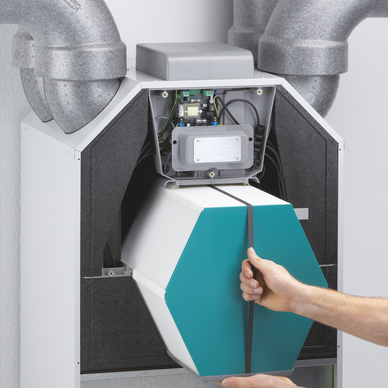 Focus Zehnder ComfoAir 350 Comfortable indoor ventilation Front view