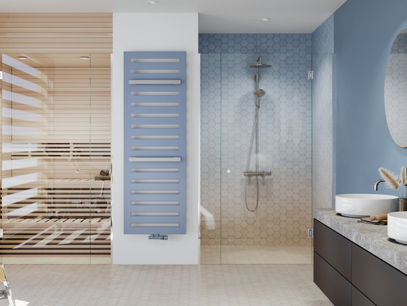 Rendering Zehnder Metropolitan Bar Decorative radiator Front view