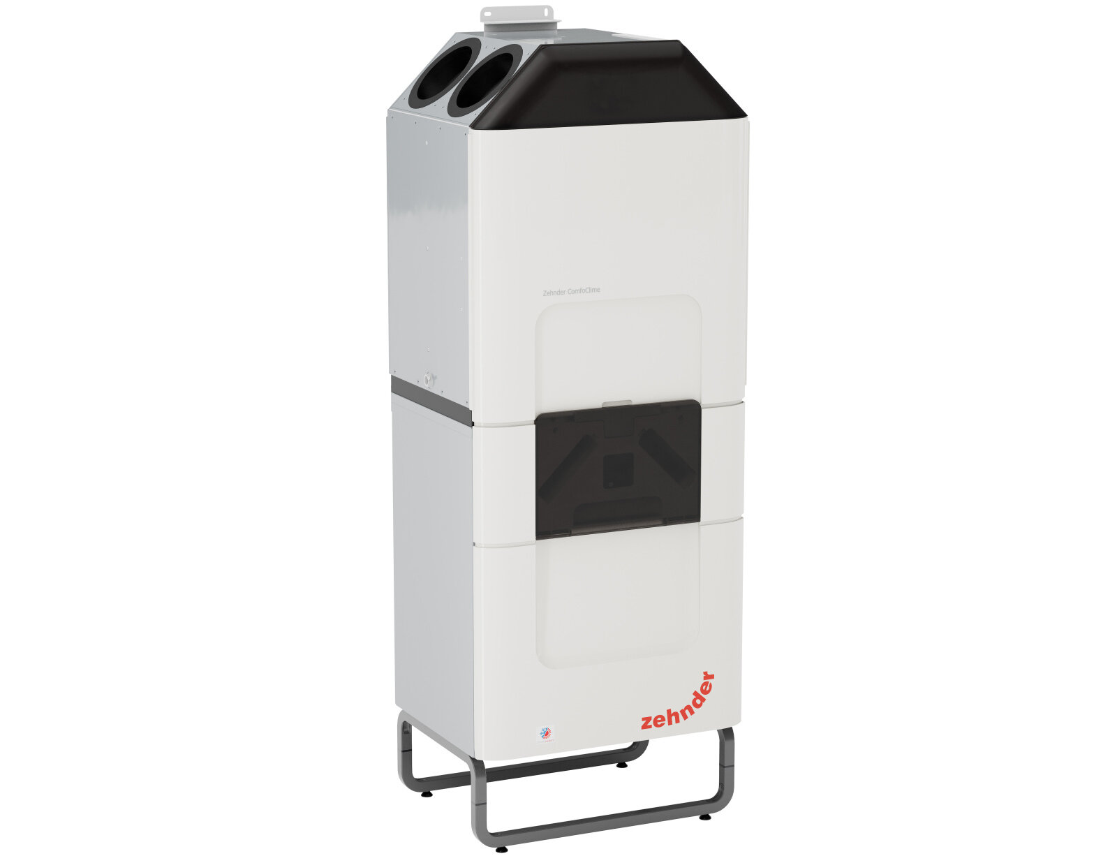 Zehnder_CSY_ComfoClime_24+36_mit_ComfoAir_Q600ST Cut-Out Zehnder ComfoClime 36 Comfortable indoor ventilation Angled view