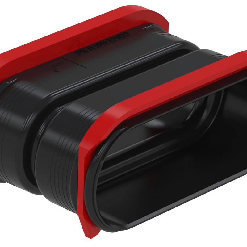 Rendering Zehnder ComfoFit sleeve FL51 Comfortable indoor ventilation Angled view