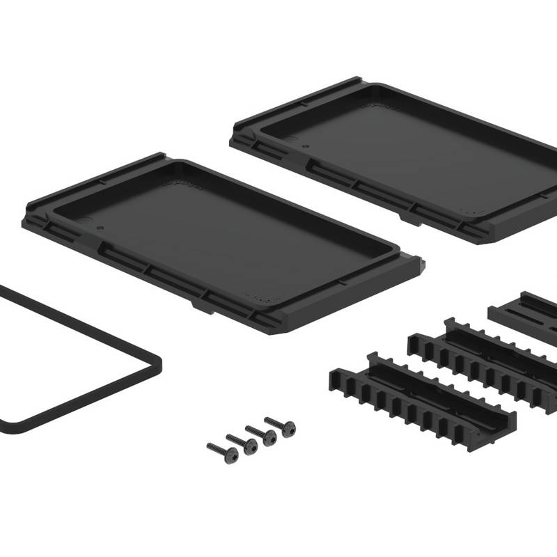 Rendering Zehnder ComfoCube Flex Comfortable indoor ventilation Angled view