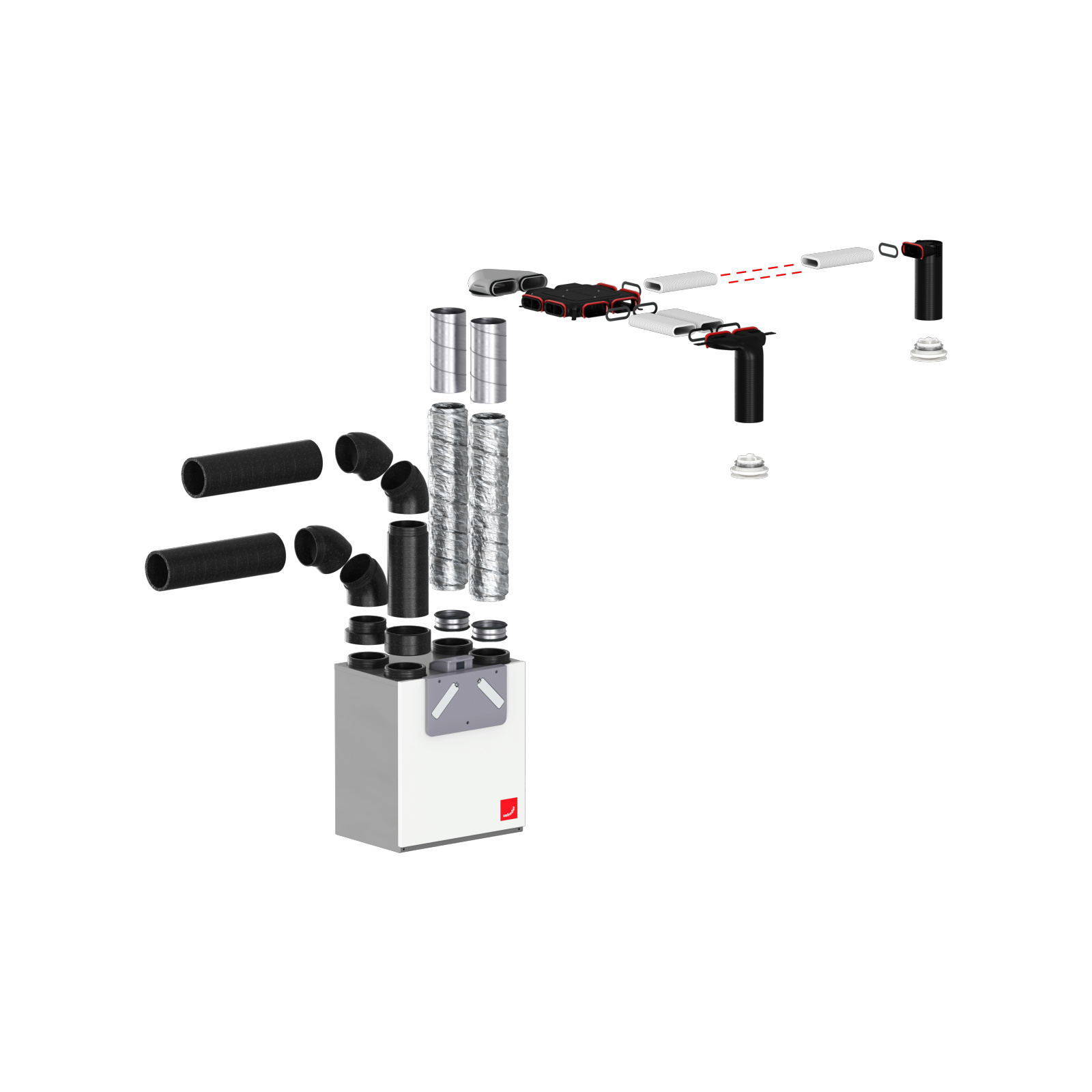 Cut-Out Comfortable indoor ventilation Angled view