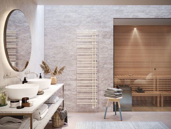Rendering Zehnder Yucca Asym Decorative radiator 
