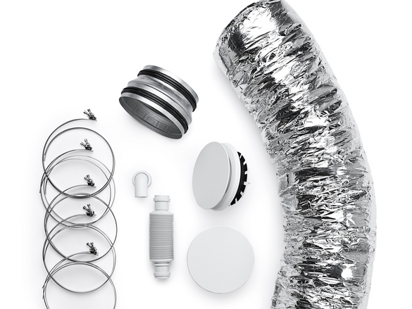 Cut-Out Zehnder Heat recovery connection packages Comfortable indoor ventilation Angled view