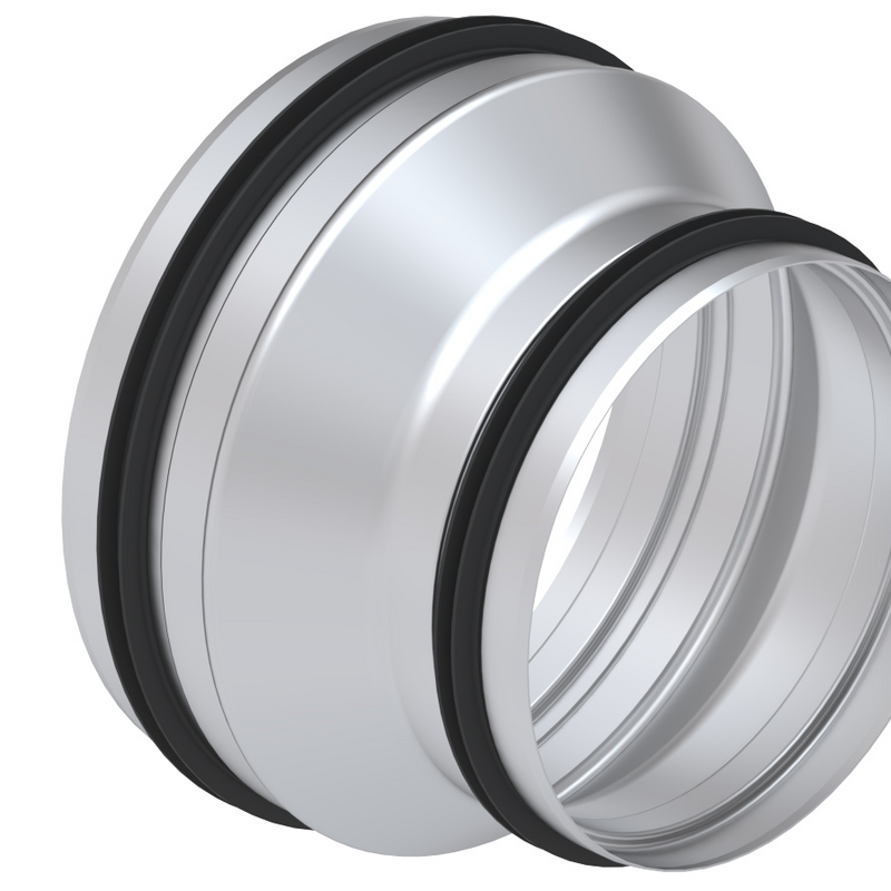 Rendering Zehnder ComfoFit reducer CP Comfortable indoor ventilation Angled view