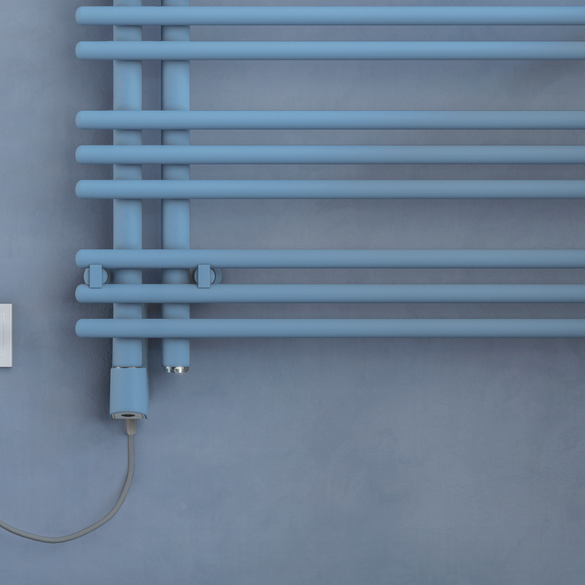 Rendering Zehnder Yucca Asym Decorative radiator Front view