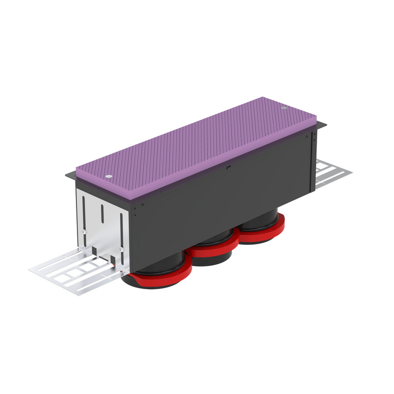 Rendering Zehnder ComfoCase CLD breit Comfortable indoor ventilation Angled view