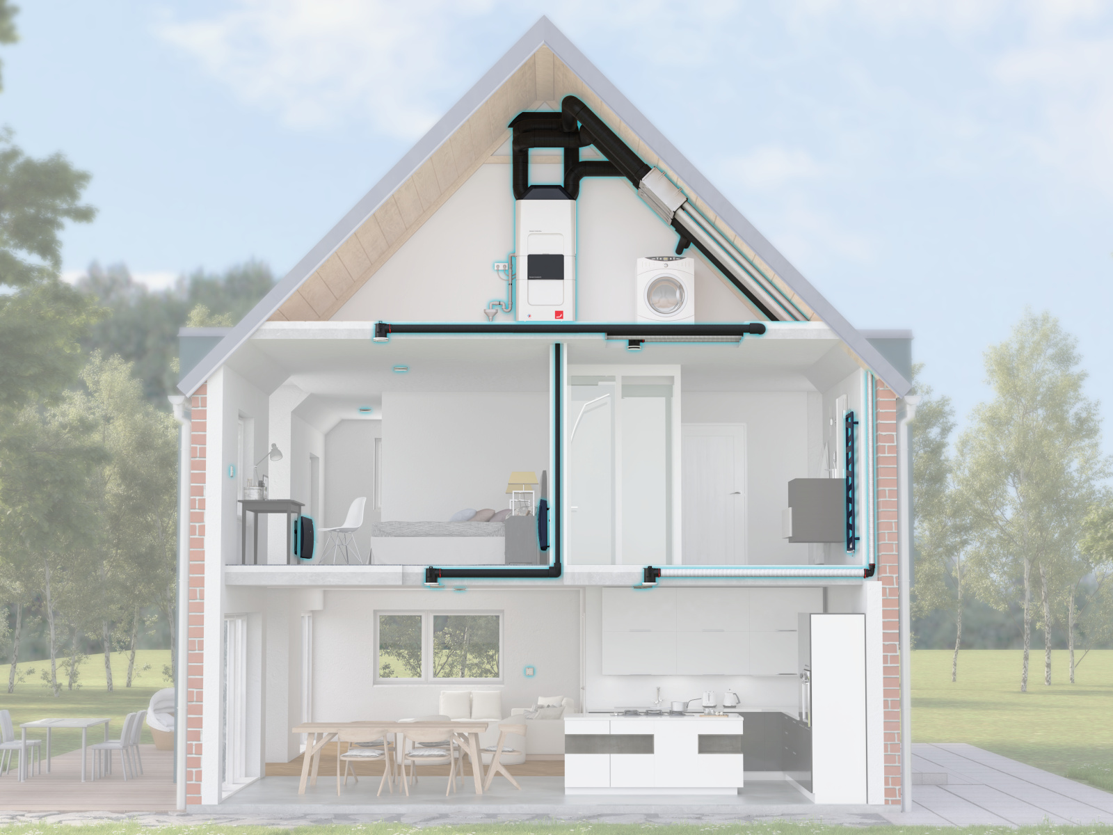 Rendering Comfortable indoor ventilation 