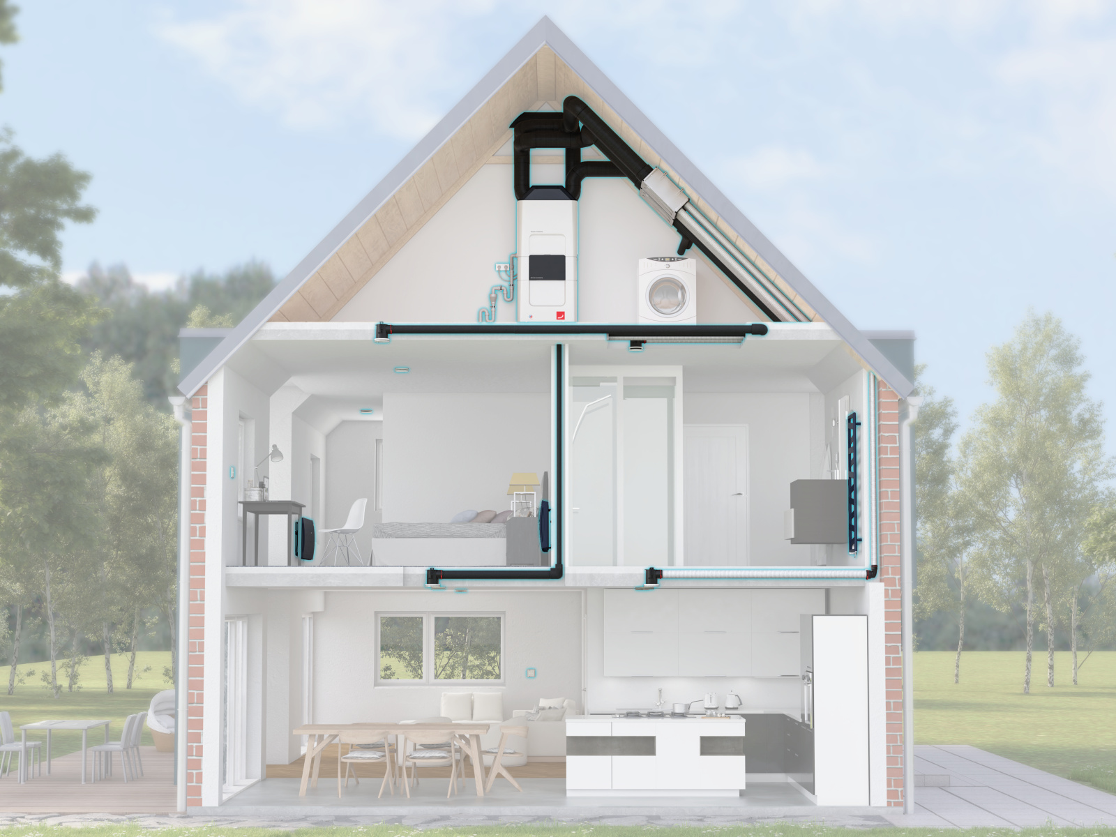 Rendering Comfortable indoor ventilation