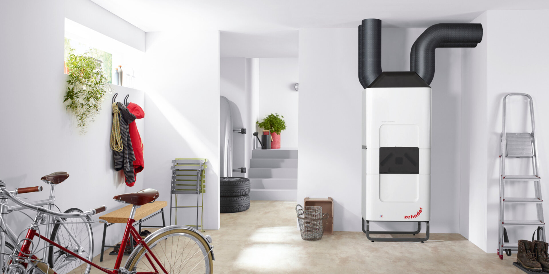 Rendering Zehnder ComfoClime 36 Comfortable indoor ventilation Front view