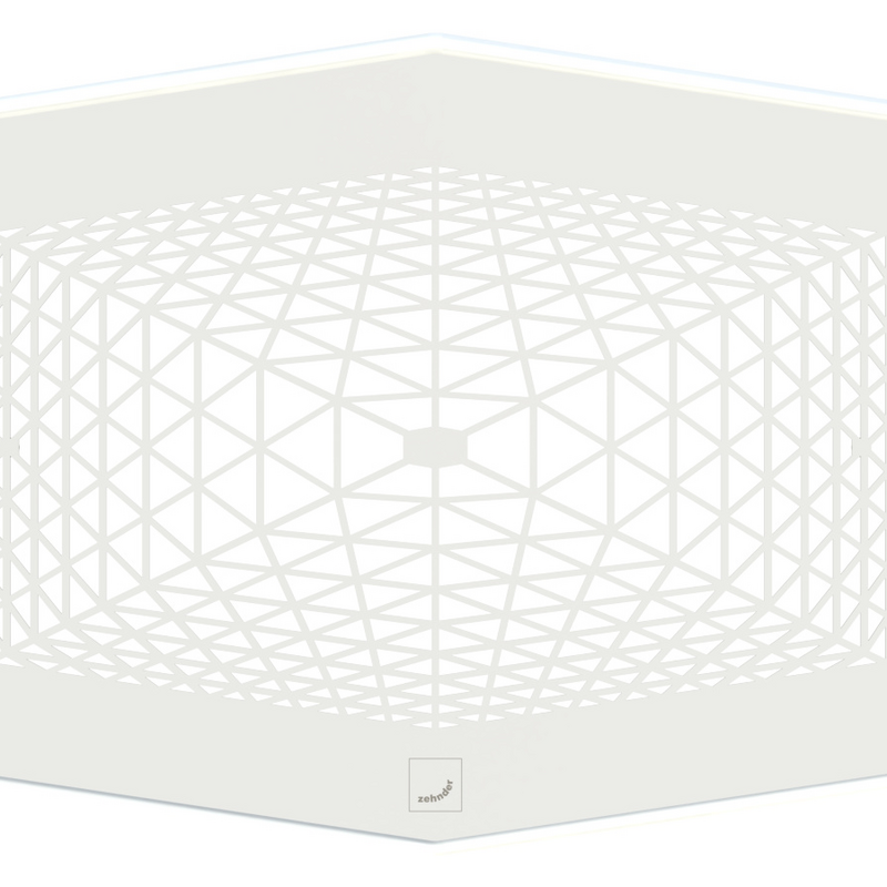 Rendering ComfoGrid CLD Design line Comfortable indoor ventilation Top view