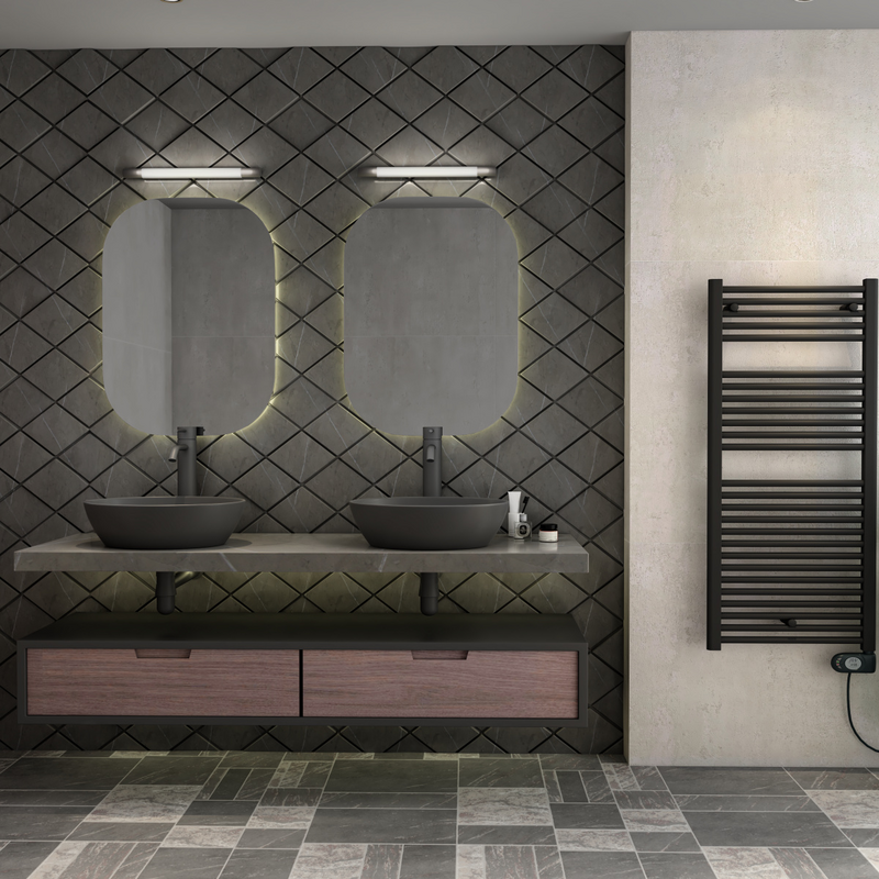 Rendering Zehnder Aura Decorative radiator Front view