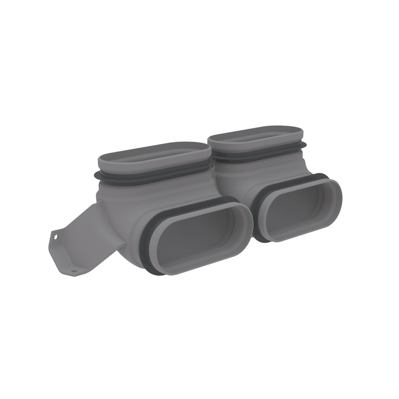 Cut-Out Zehnder ComfoFit bend CK300 Comfortable indoor ventilation Front view