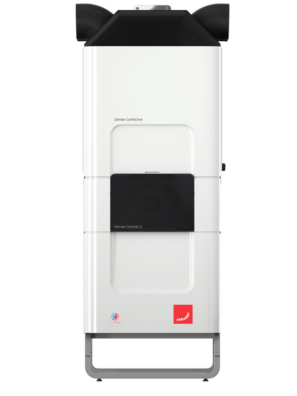 Cut-Out Zehnder ComfoClime Q Comfortable indoor ventilation Front view