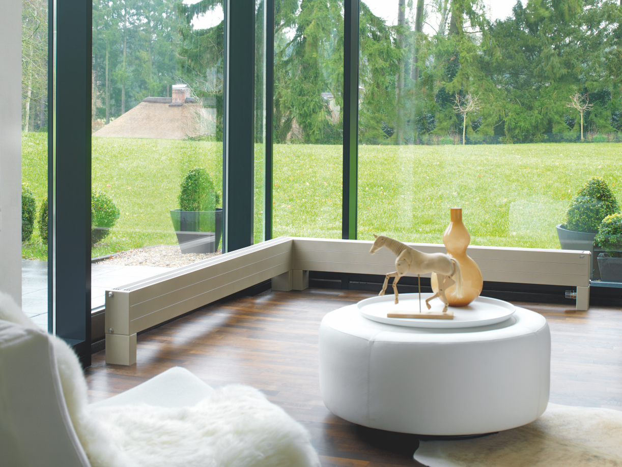 Zehnder_RAD_Radiavector_cream_livingroom_Original_30079 Rendering Zehnder Radiavector Decorative radiator 3D view