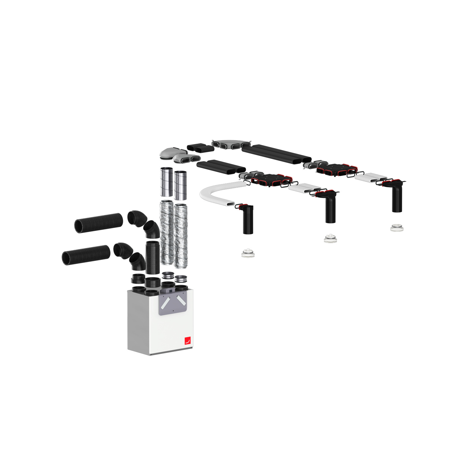 Cut-Out Comfortable indoor ventilation Angled view