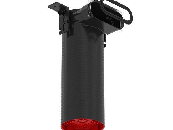 ComfoCase CLRF housing 1x Flat51, DN125, lateral, H=358 mm, black, polymer