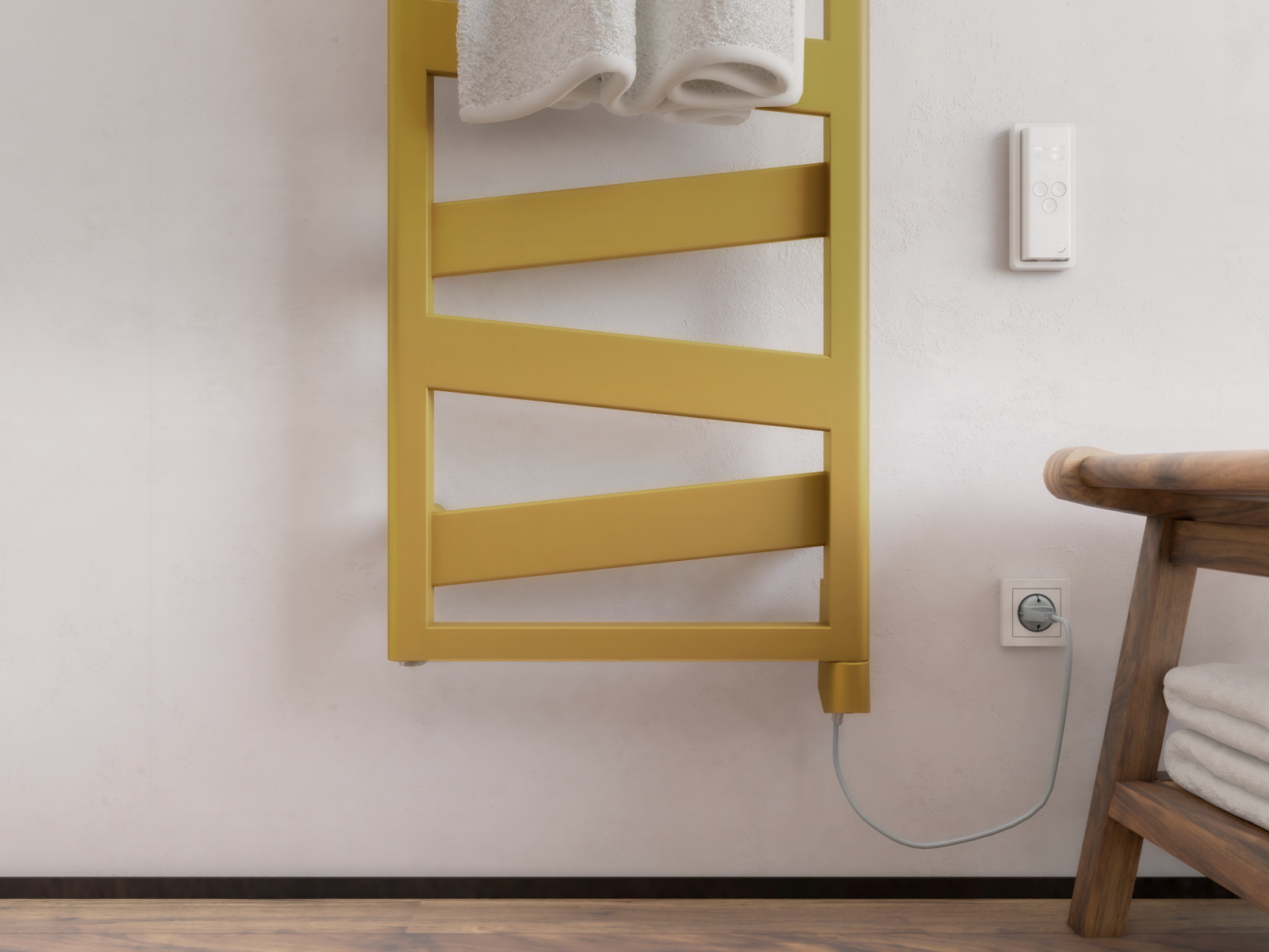 Rendering Zehnder Ribbon Decorative radiator Front view